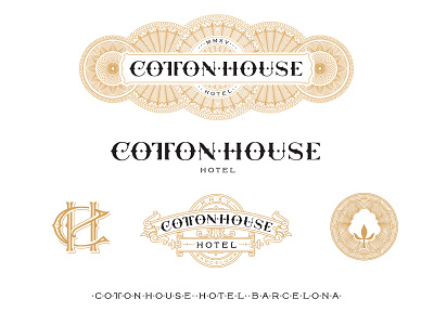 Cottonhouse Hotel Identity branding cottonhouse hotel barcelona kevin cantrell design lettering monogram
