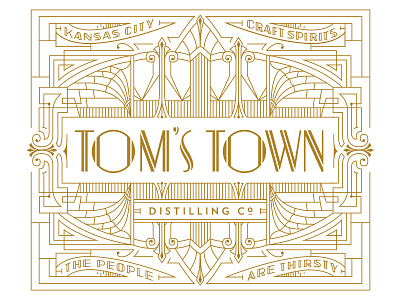 Tom's Town Distillery Co. Identity
