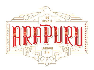 Arapuru Gin Rebrand lettering logos typography