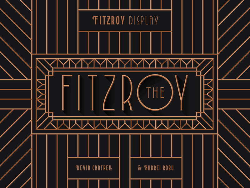 Fitzroy Display glyphs typeface fonts type typography typedesign