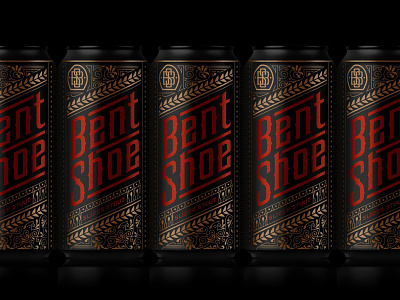 Bent Shoe Brewing Packaging branding customlettering lettering logodesign packaging spirits type typography