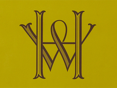 Hawthorne & Wren Monogram boutique brown green hawrthorne wren identity kevin cantrell design logo meaningful gifts monogram