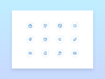 Icon Set app calling app icons messager ui