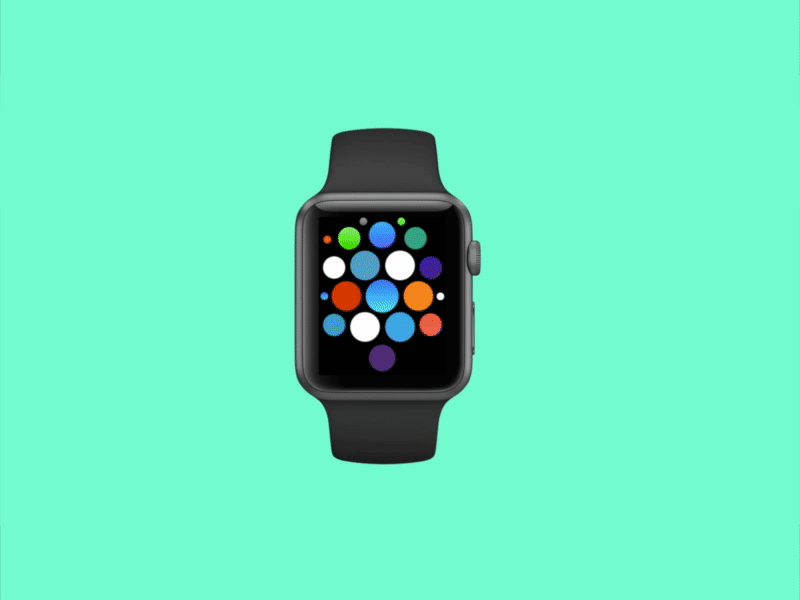 Shopping list for Apple Watch after affects animation applewatch app ui