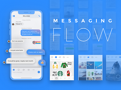 Messaging flow app messager ui ux