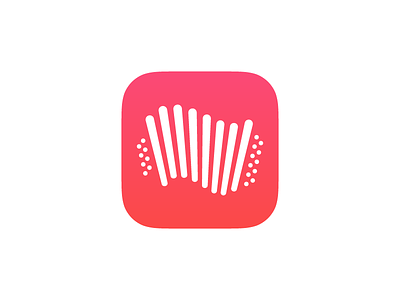 Accordion iOS Icon accordion colombia design flat fun icon ios