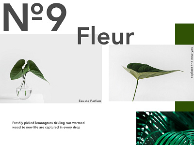 №9 Fleur [Promotional landing for perfume campaign]