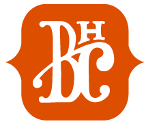 Bell Bug art deco logo orange type
