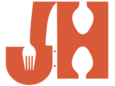 jh culinarian logo food identity kyle plaskon logo orange typography