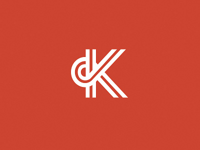 Personal K logo experimental identity k kyle plaskon letter logo personal red typography