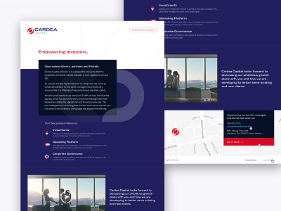 Landing page (US version) for an asset manager brand branddesign branding digital digitaldesign graphicdesign logo logotype ui uidesign web webdesign