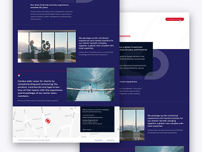 Landing page (EU version) for an asset manager