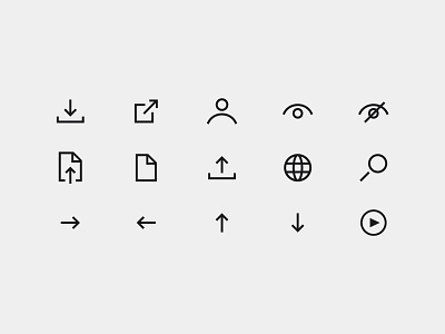 Set of icons