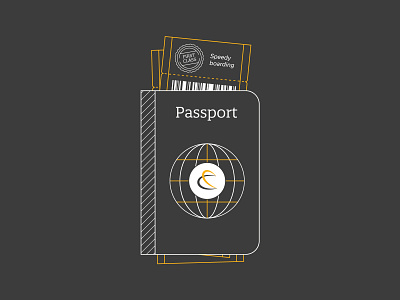 Passport icon for brochure