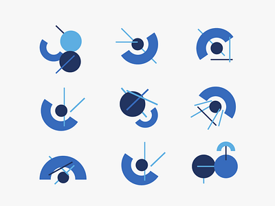 Set of abstract icons