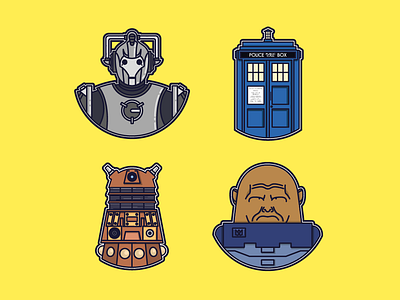 Doctor Who set of icons