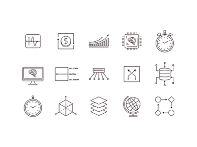 Icon set for a presentation