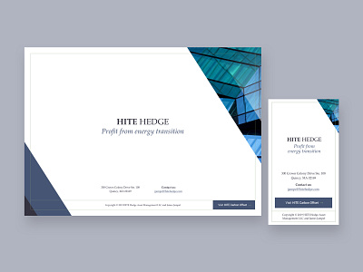 Landing page 1 for an asset manager