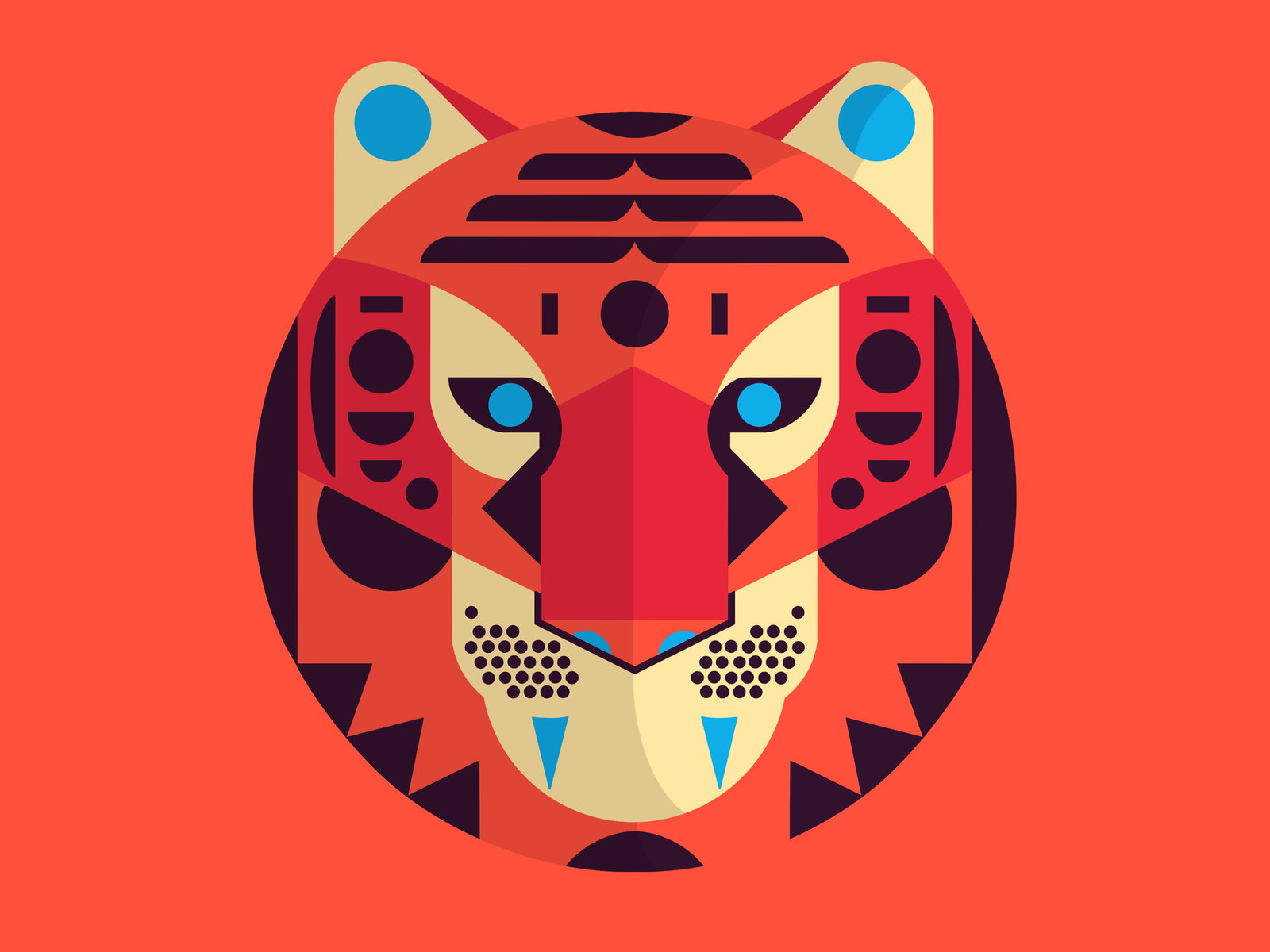 Tiger of Dreams by Ghost Paper on Dribbble