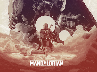 Licensed poster for The Mandalorian