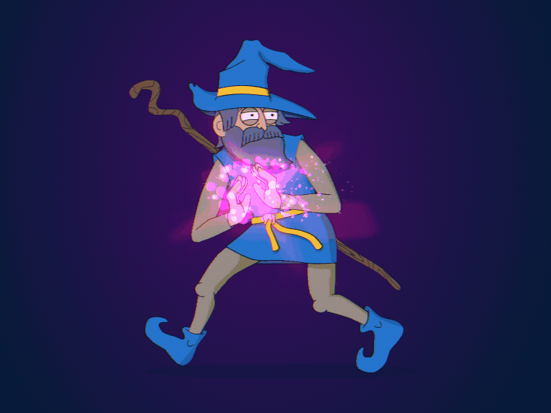 Wizards gonna wizard. after effects character animation moho motion design