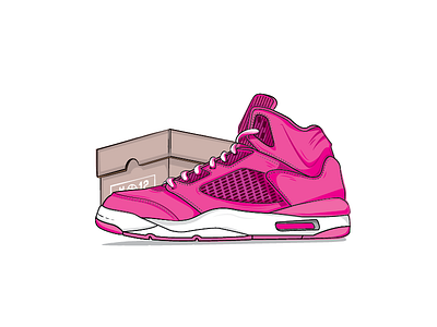 Laced up! basketball debut dribbble first shot illustration new shoe