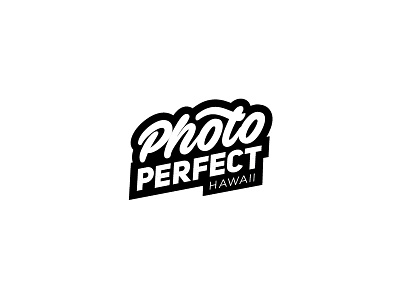Photo Perfect booth hawaii illustration logo perfect photo photobooth typography