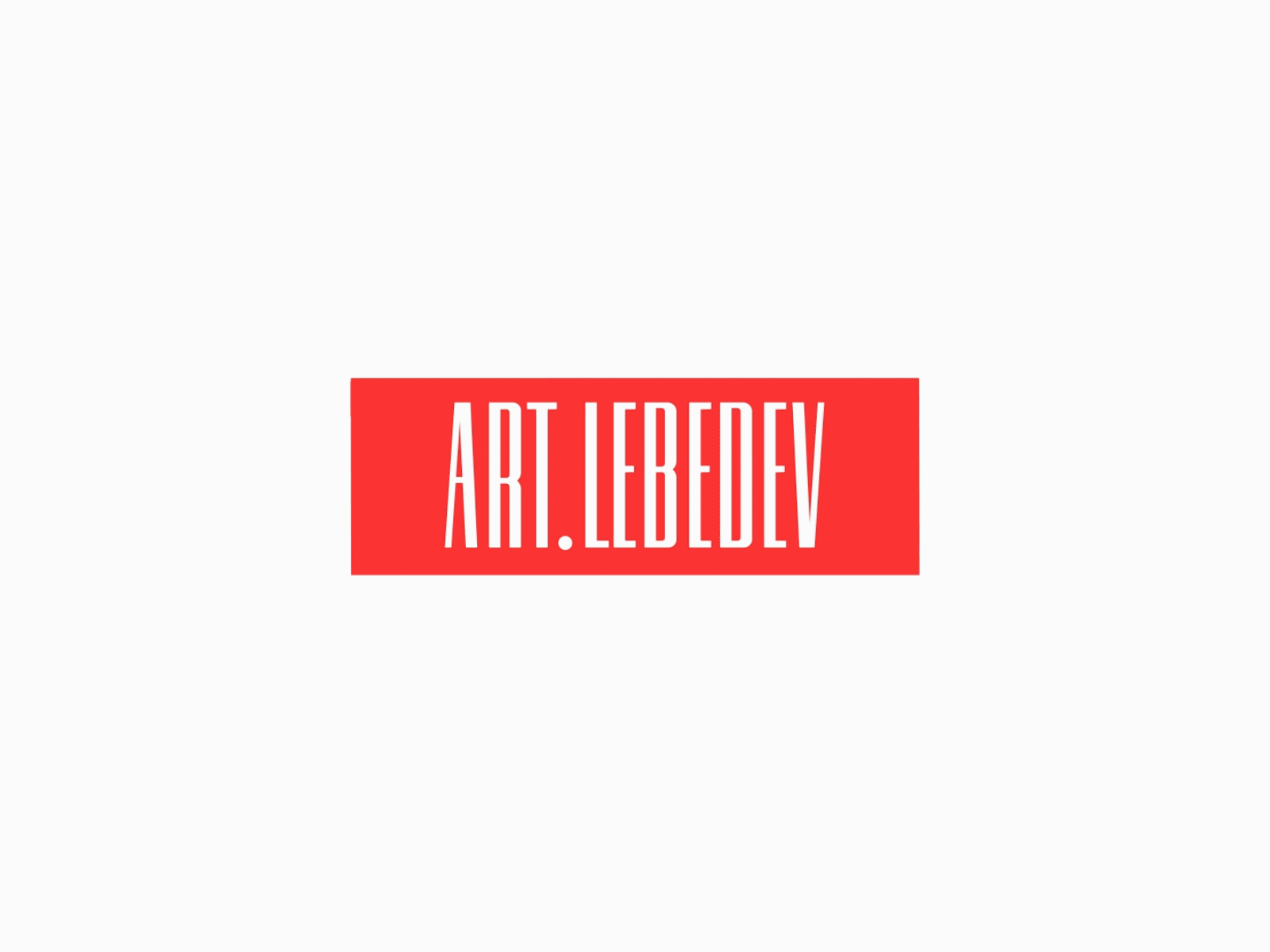 Animated logo for artlebedev studio animated logo animation art logo logo animation logotype motion design motion graphic motiongraphics red sign vector