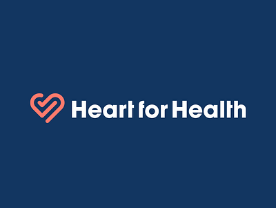 Official Heart for Health logo redesign illustrator logo vector