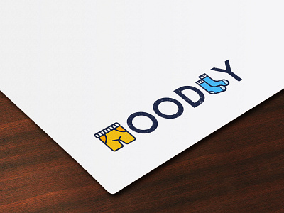 Moodly Logo Design app blue creative creativex design list logo ui ux yellow