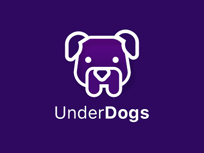 Underdog Branding blue branding creativex custom dogs logo pets purple