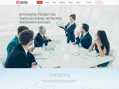 CN Media Pro advertising design developing landing media page site social stock traffic webdesign webmaster