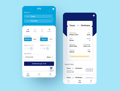 Mobile Ticketing App casestudy redesign ticket app ticket booking ticketing tickets ui ux