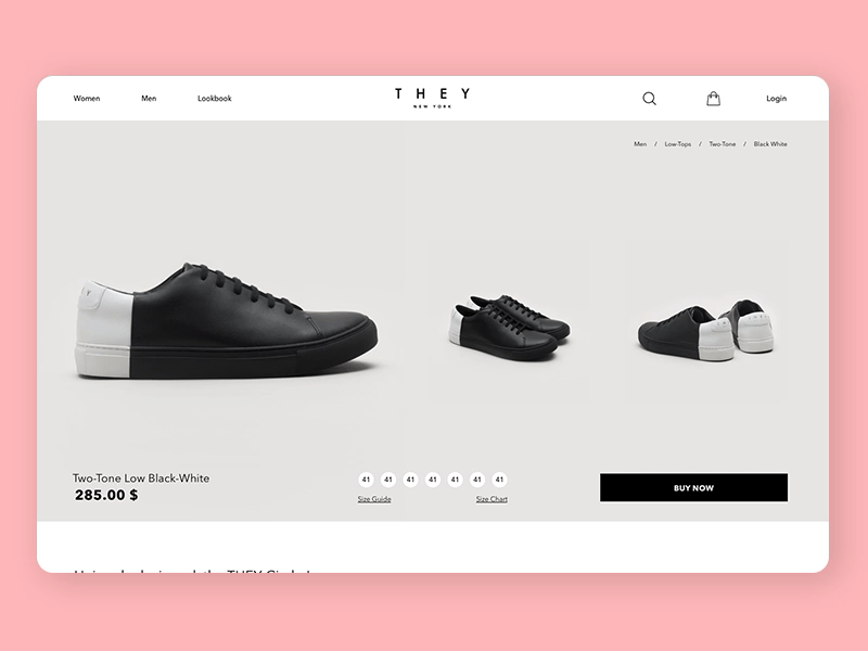 They NY Web Site / Redesign & Animation