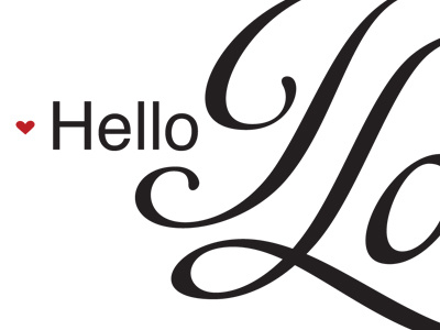 Hello Note typography