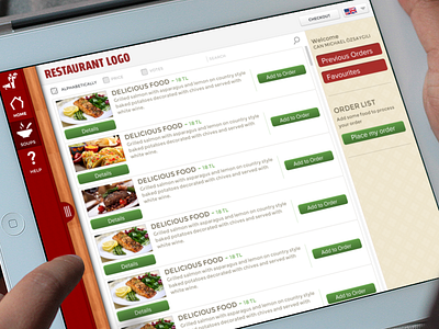 iPad Menu for Restaurants delicious digital menu food ipad meal menu restaurant