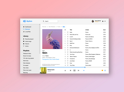 #DailyUI #009 | Music Player daily ui dailyui design minimal music player ui design uidesign uiux xddailychallenge