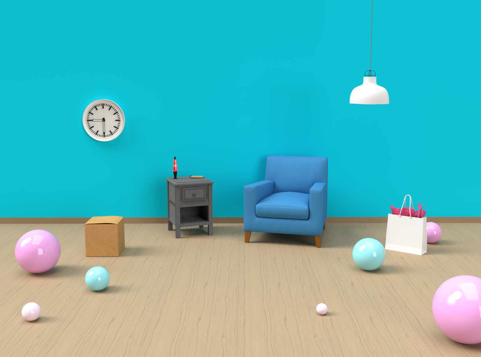 3D model room Adobe Dimension by Stijn Thijssen on Dribbble