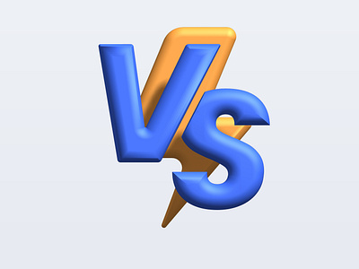 Versus 3D Icon Design