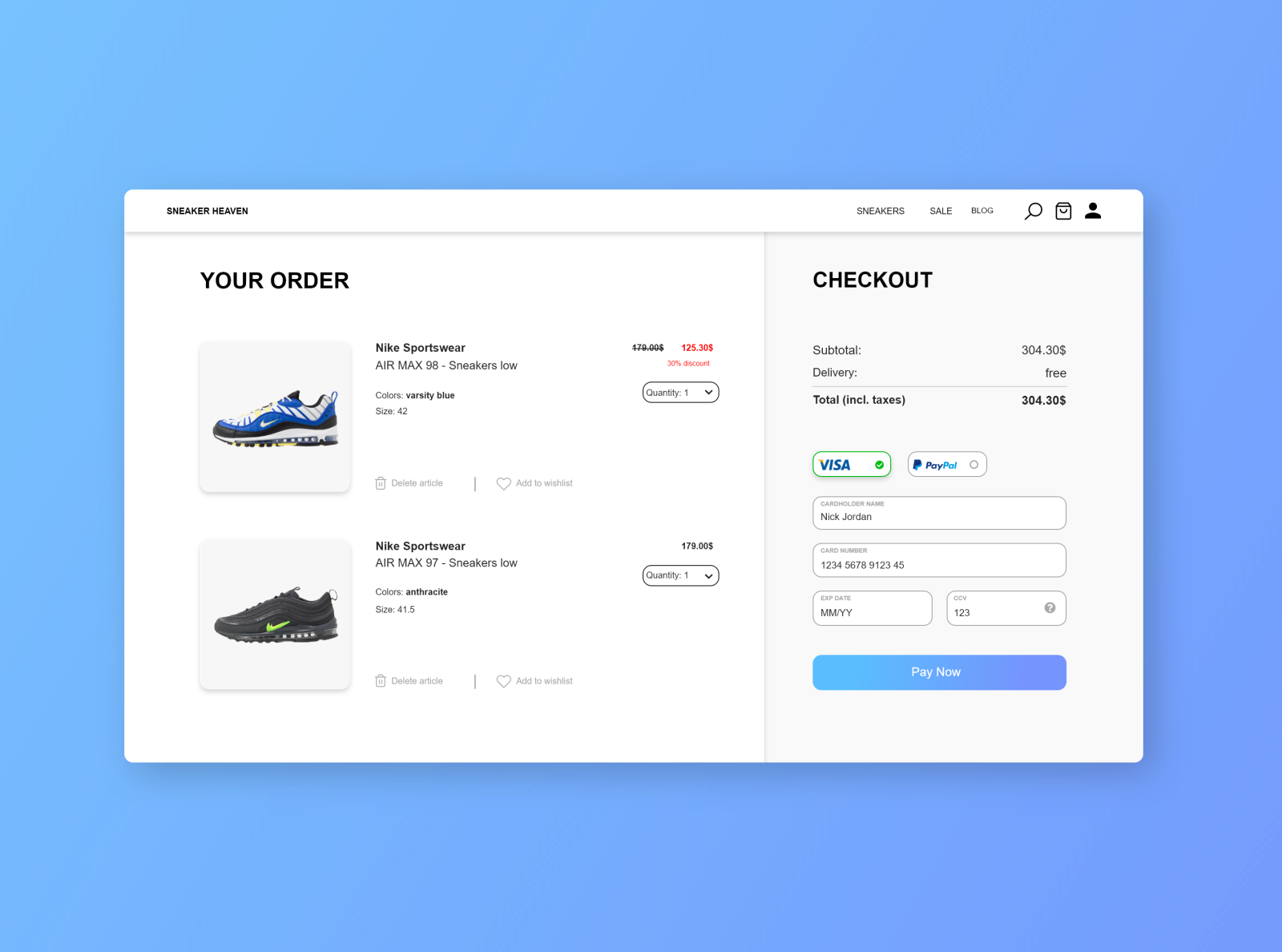 Credit Card Checkout Challenge Dailyui 002 By Stijn Thijssen On Dribbble