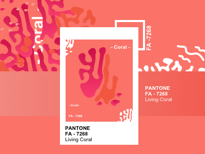 Color of Year 2019 card color of the year color of year 2019 coral living coral pantone uidesign