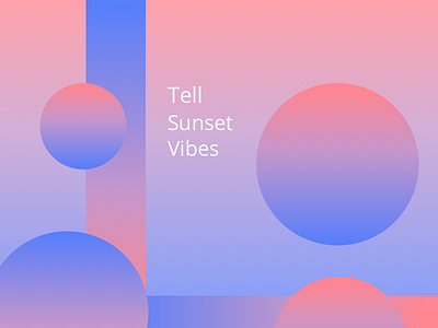 Sunset Vibes card card color design dribbble gradients trand ui