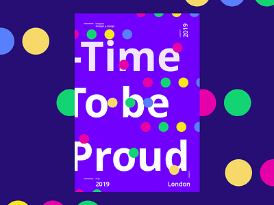 London Pride 2019 card color design pride 2019 pride month ui