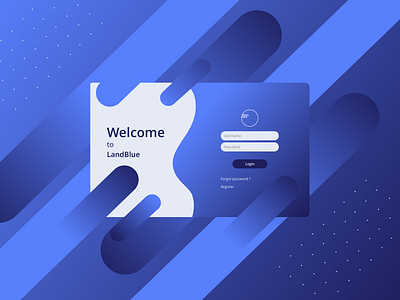 LandBlue Login Page colors daily ui login login page palette ui ui ux uidesign