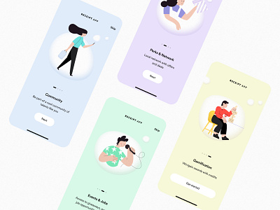 Onboarding screens