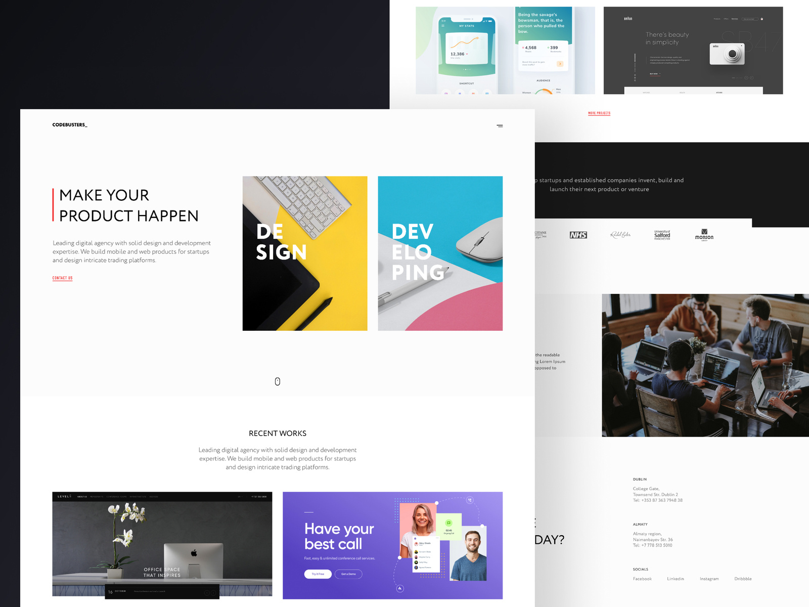 Corporate Website by Roman Cherepivskiy on Dribbble