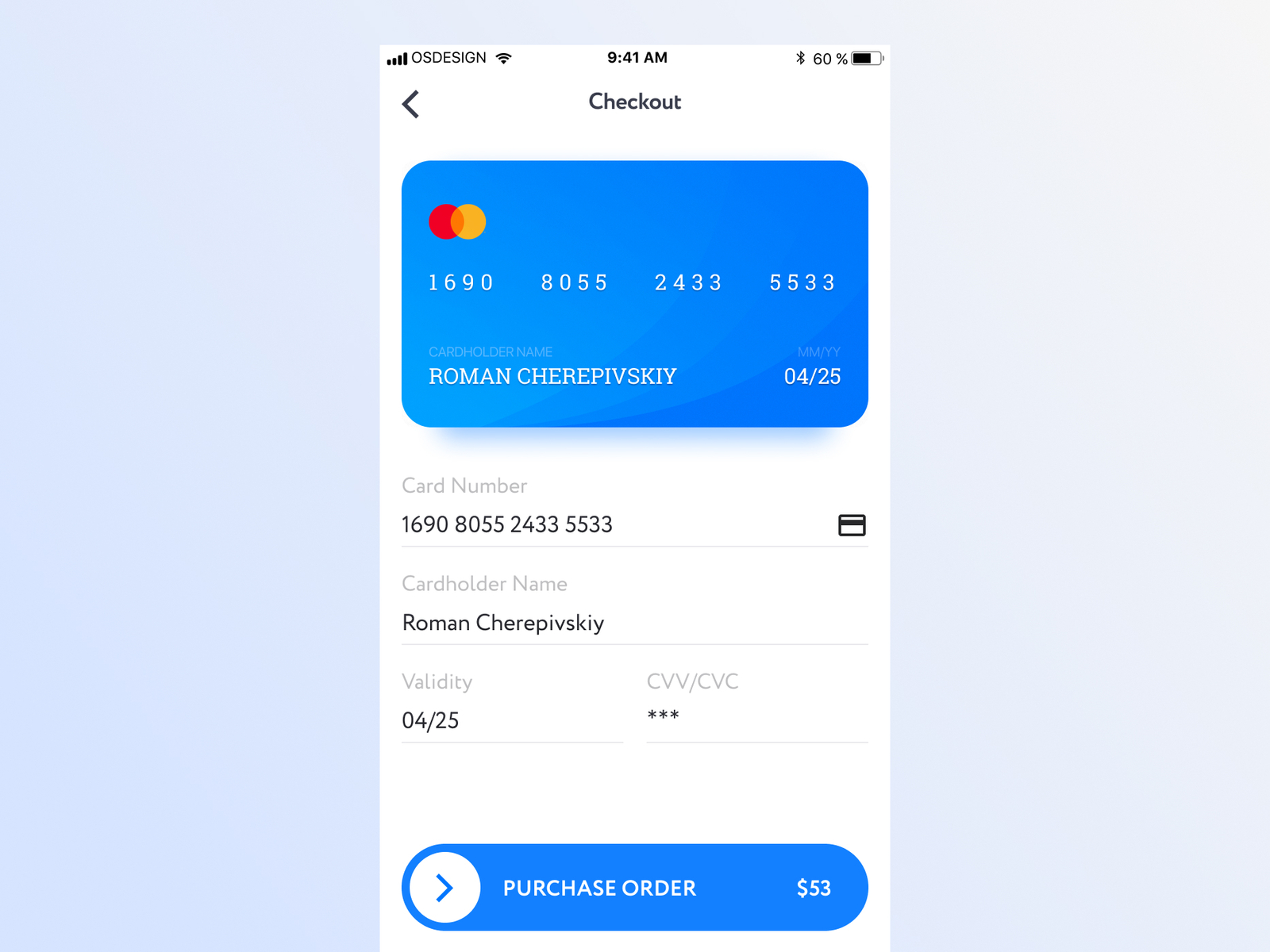 Credit Card Checkout by Roman Cherepivskiy on Dribbble