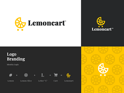 lemoncart app app icon brand brand identity branding cart colors design flat illustration lemon logo mark rebound rebrand typography website