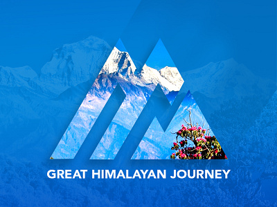 Himalayas card hiking himalayas journey logo main poster screen