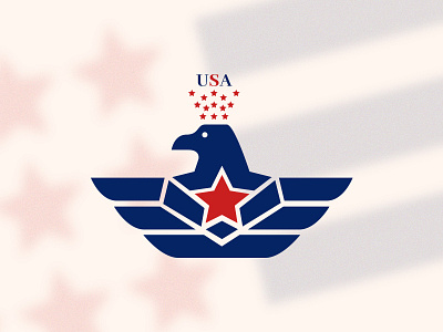 Eagle ablysoft fatbit icon illustration logo u.s.a. usa